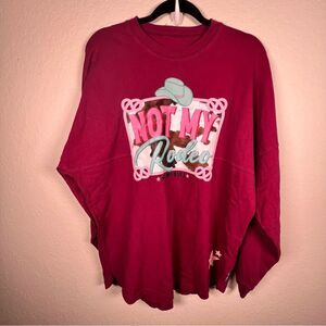 🔥NEW🔥 Oversized spirit jersey long sleeve tee 💗 Rodeo 💗 medium